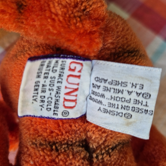 Gund Orange and Pink Stuffed Animal - Picture 3 of 4